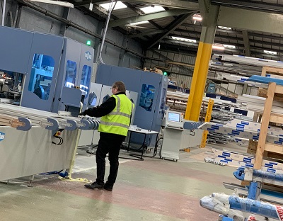 Inside the Abcell factory in Birmingham, where Rapierstar window and door screws are used throughout.