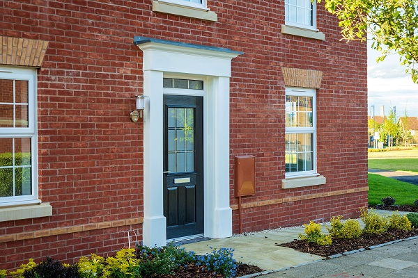 Composite door fitted at a new build house. 